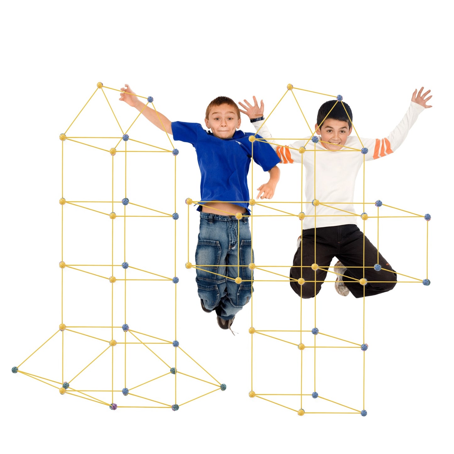 Construction blocks tube straw base tent house 240el.