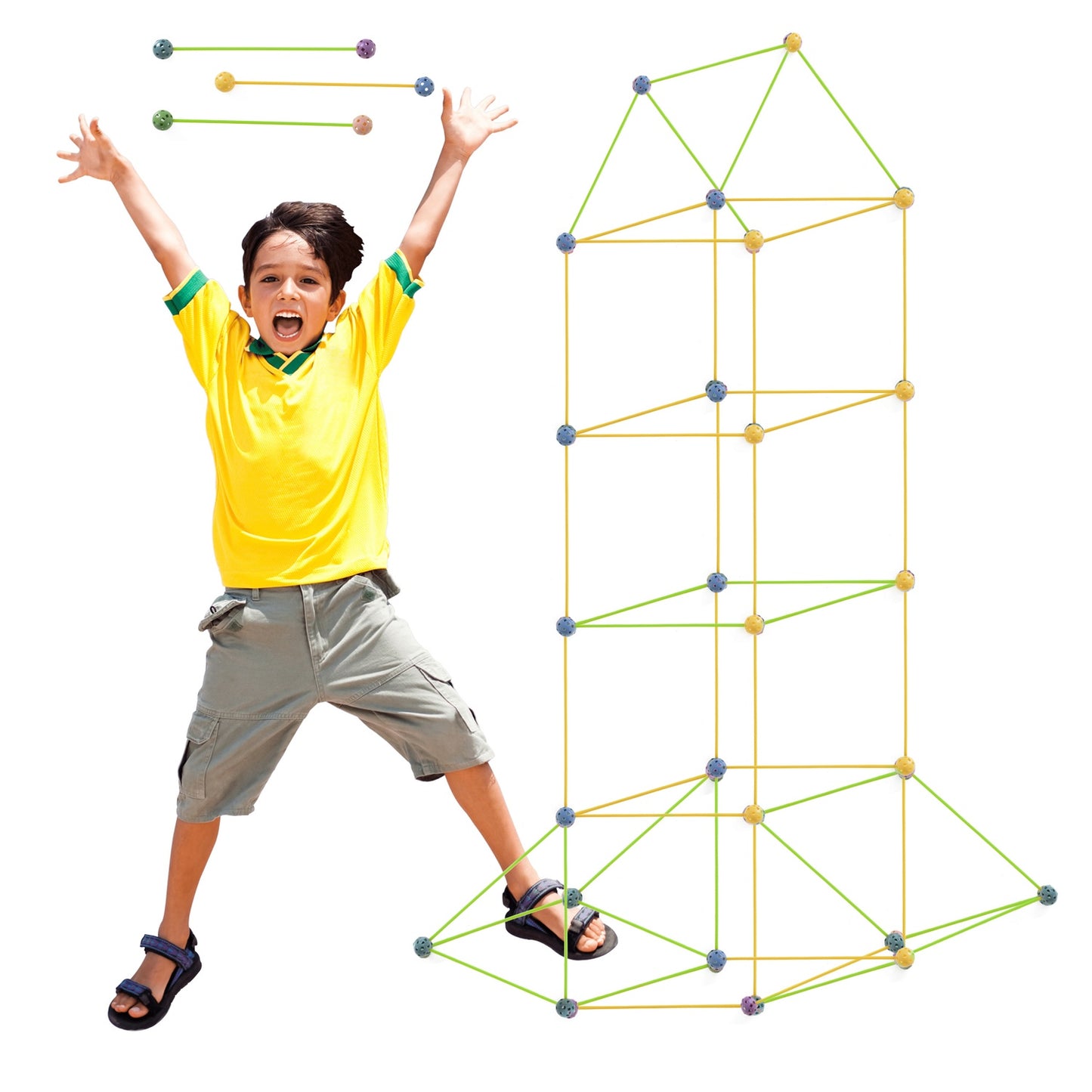 Construction blocks tube straw base tent house 320el.