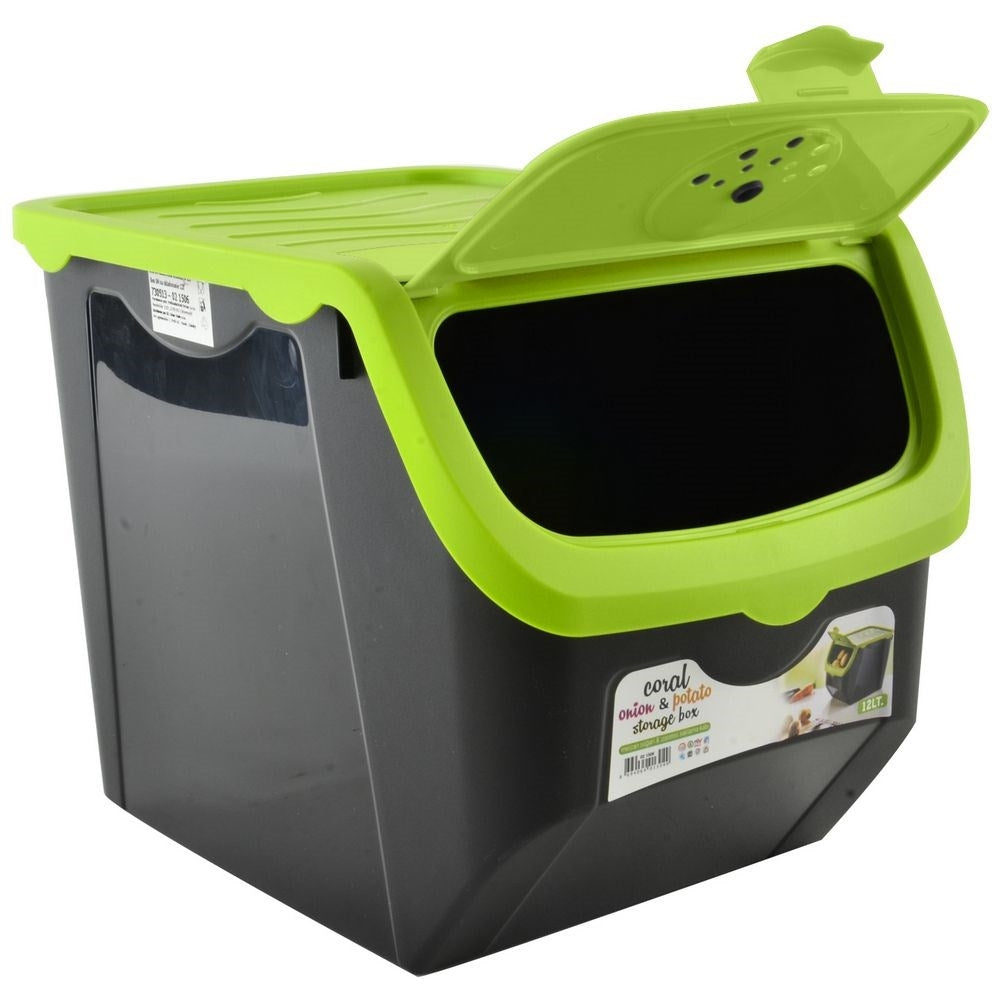 Container with clip lid and ventilation for fruit & vegetables