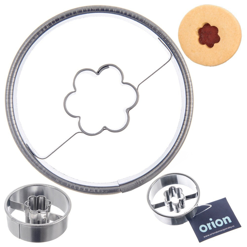 Cookie cutter steel circle flower 4.5 cm