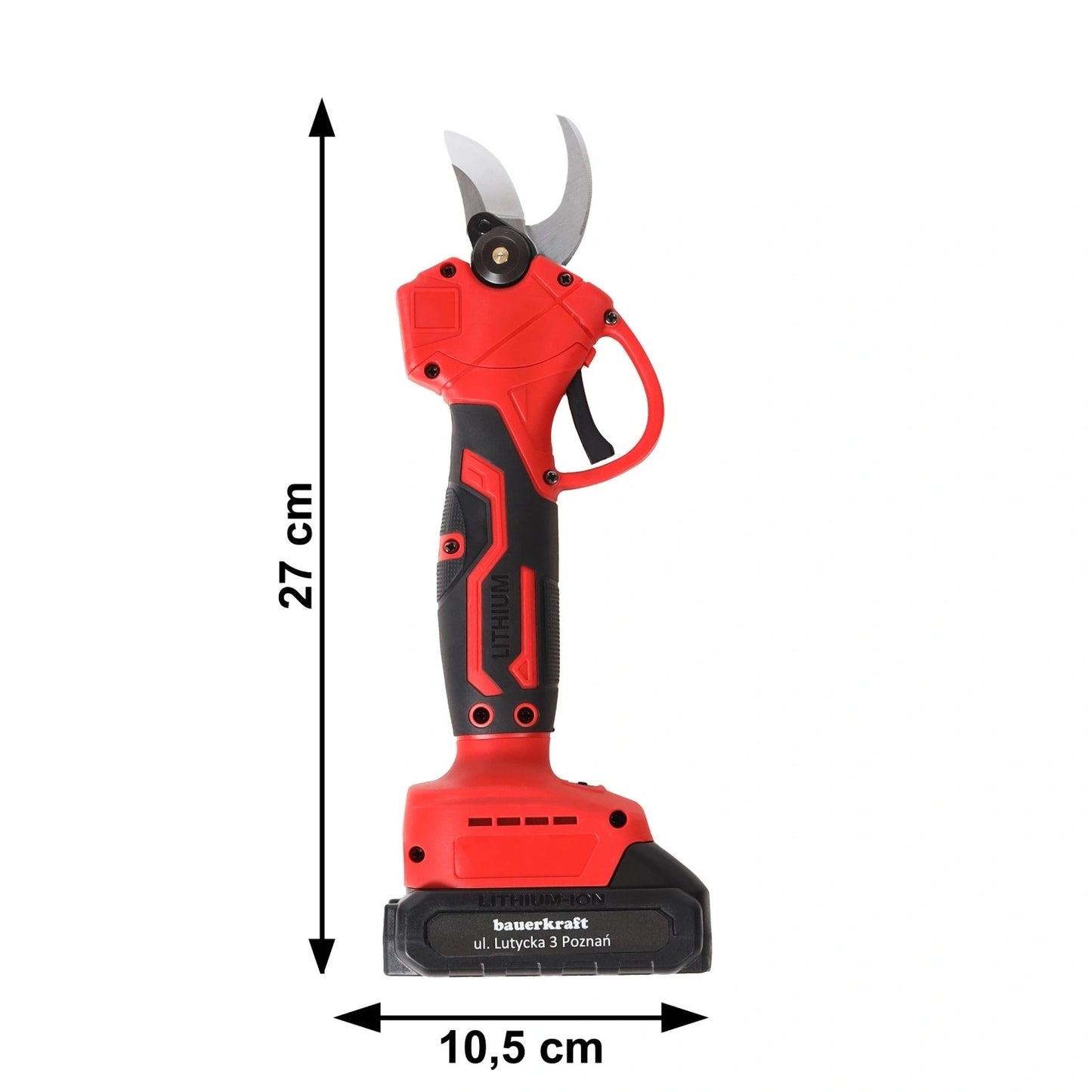 Cordless Electric Pruning Shears 21V, 30mm Cut, 2 Batteries