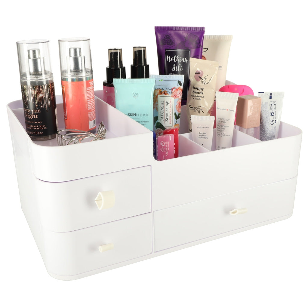 Cosmetics organizer for bathroom casket