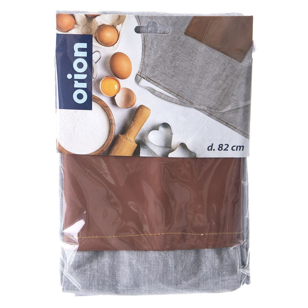 Cotton kitchen apron tied