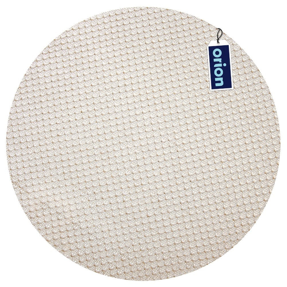 Cream gold table mat 38 cm
