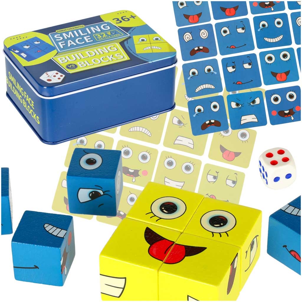Creative blocks challenge changing face in a can