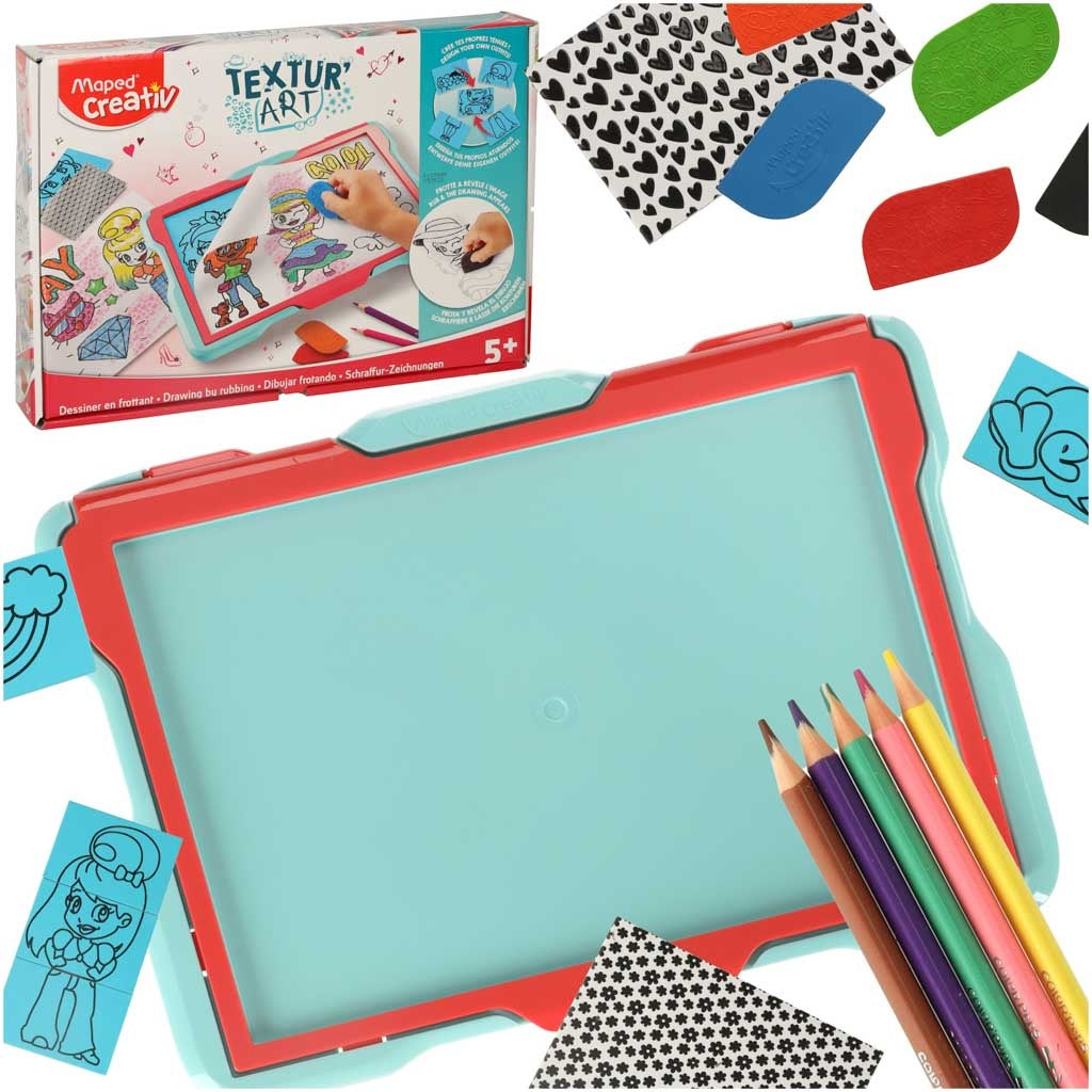 Creative board tracing texturing