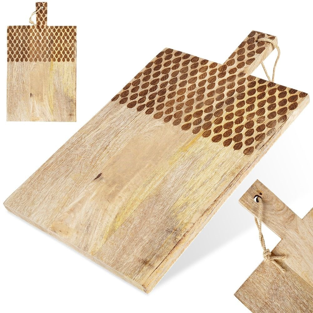 Cutting Board and Serving Tray in Exotic Mango Wood