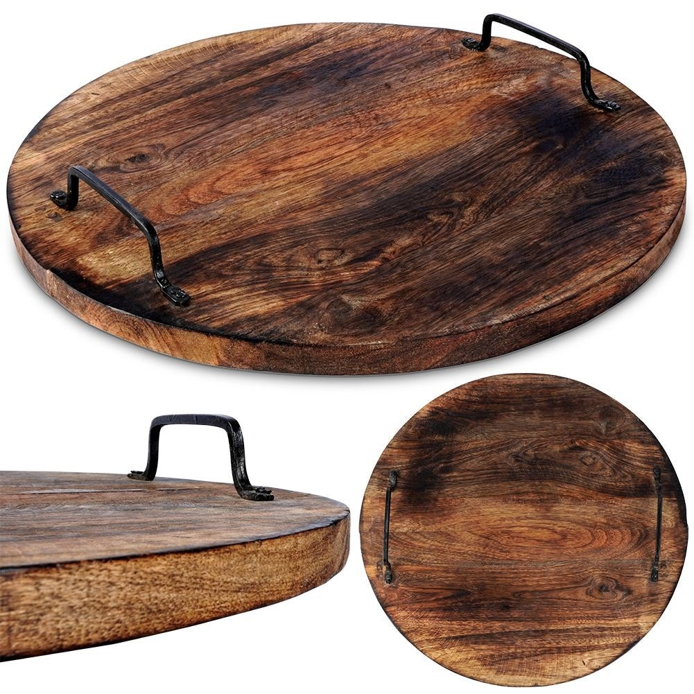 Cutting board in exotic mango wood with a unique design