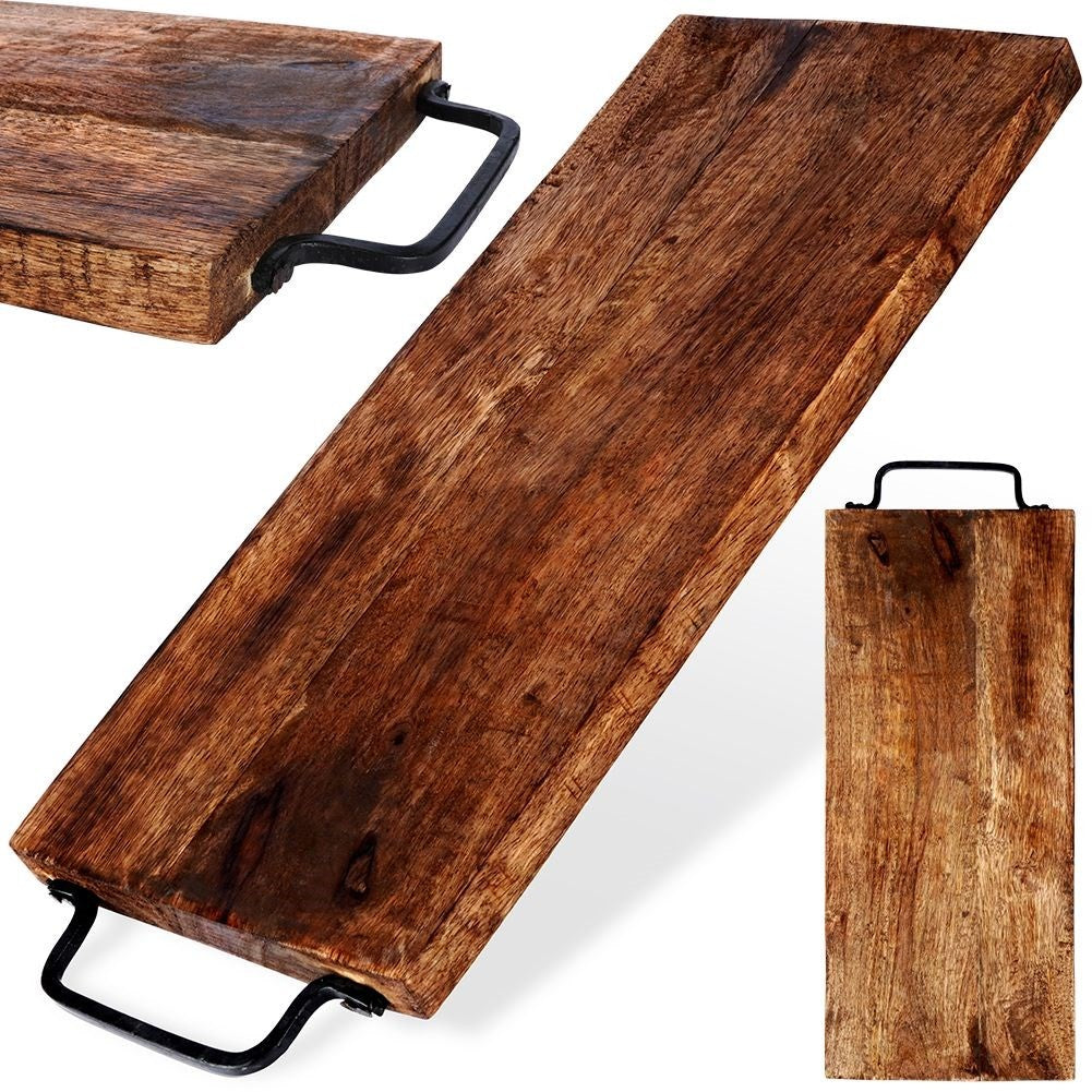 Cutting board in high-quality exotic mango wood