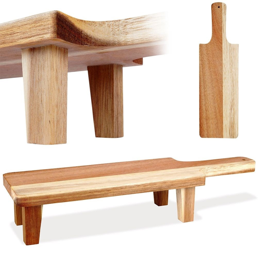 Cutting board & serving tray in acacia wood with handle