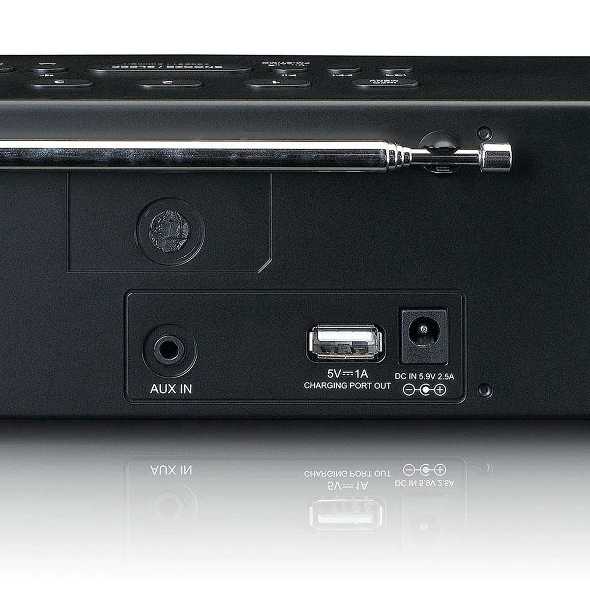 DAB+ FM Bluetooth Clock Radio with USB Charging