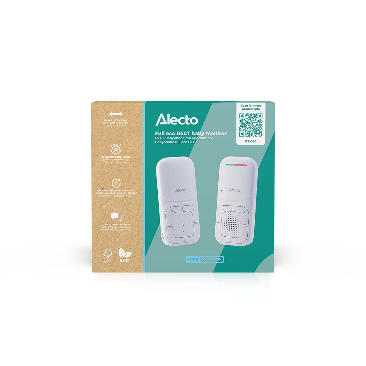 DECT Baby Monitor with VOX, Long Range & Eco Mode