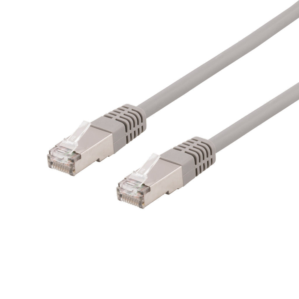 DELTACO Cat6a Network cable, 25m, grey
