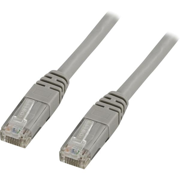 DELTACO Cat6 network cable, 50m, grey