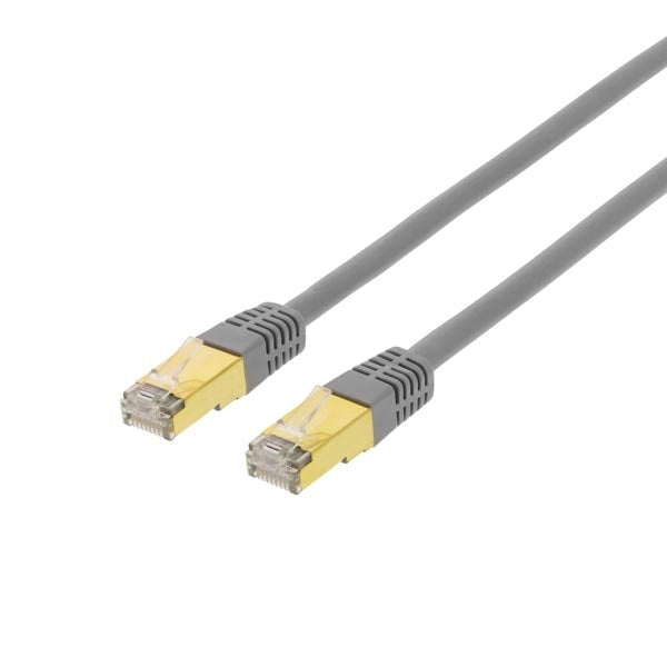 DELTACO Cat7 network cable, 10m, grey