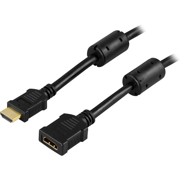 DELTACO HDMI extension, 2m, black