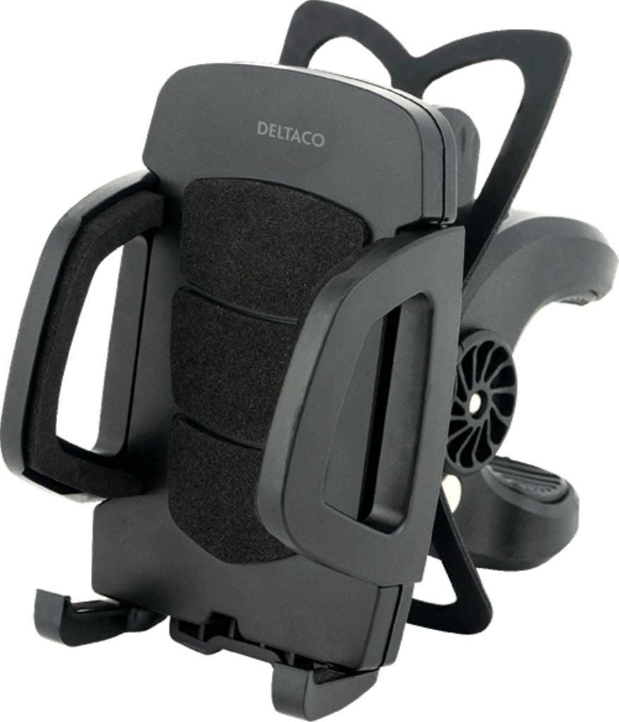 DELTACO Mobile holder for bicycle, rotatable - Black