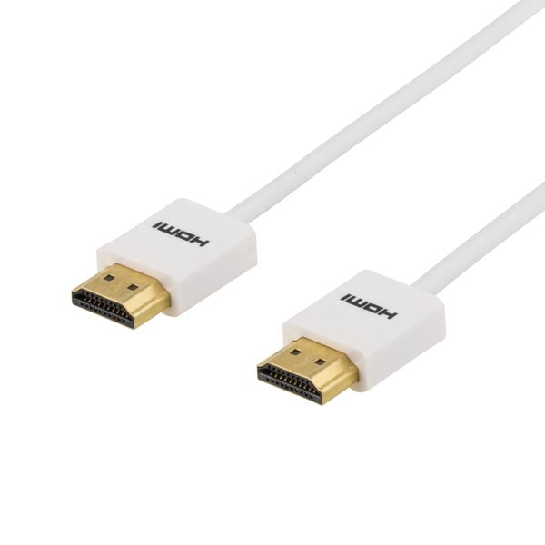 DELTACO thin HDMI cable, 2m, white