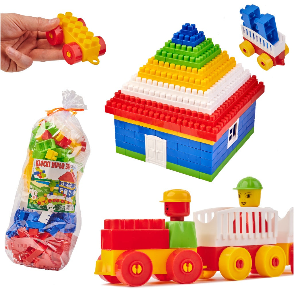 DIPLO 3D construction plastic blocks for children 233el.