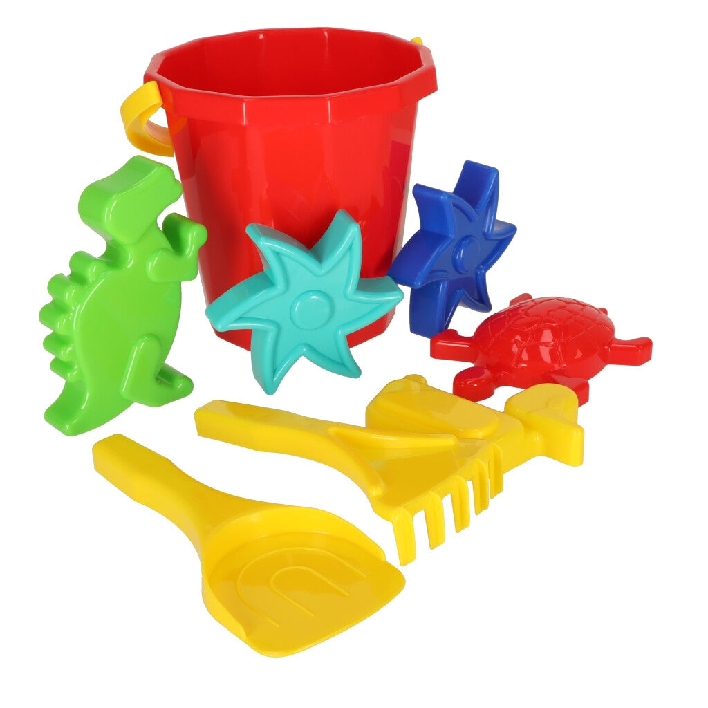 DIPLO W-127 Sandbox toys bucket shovel rake moulds 9el.