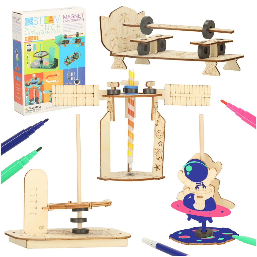 DIY science experiment kit magnetyc 4-in-1
