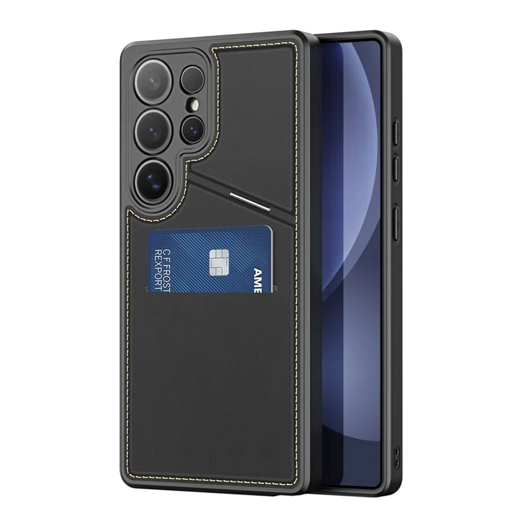 DUX DUCIS Samsung Galaxy S25 Ultra Magnetic Wallet Case with Stand - Black
