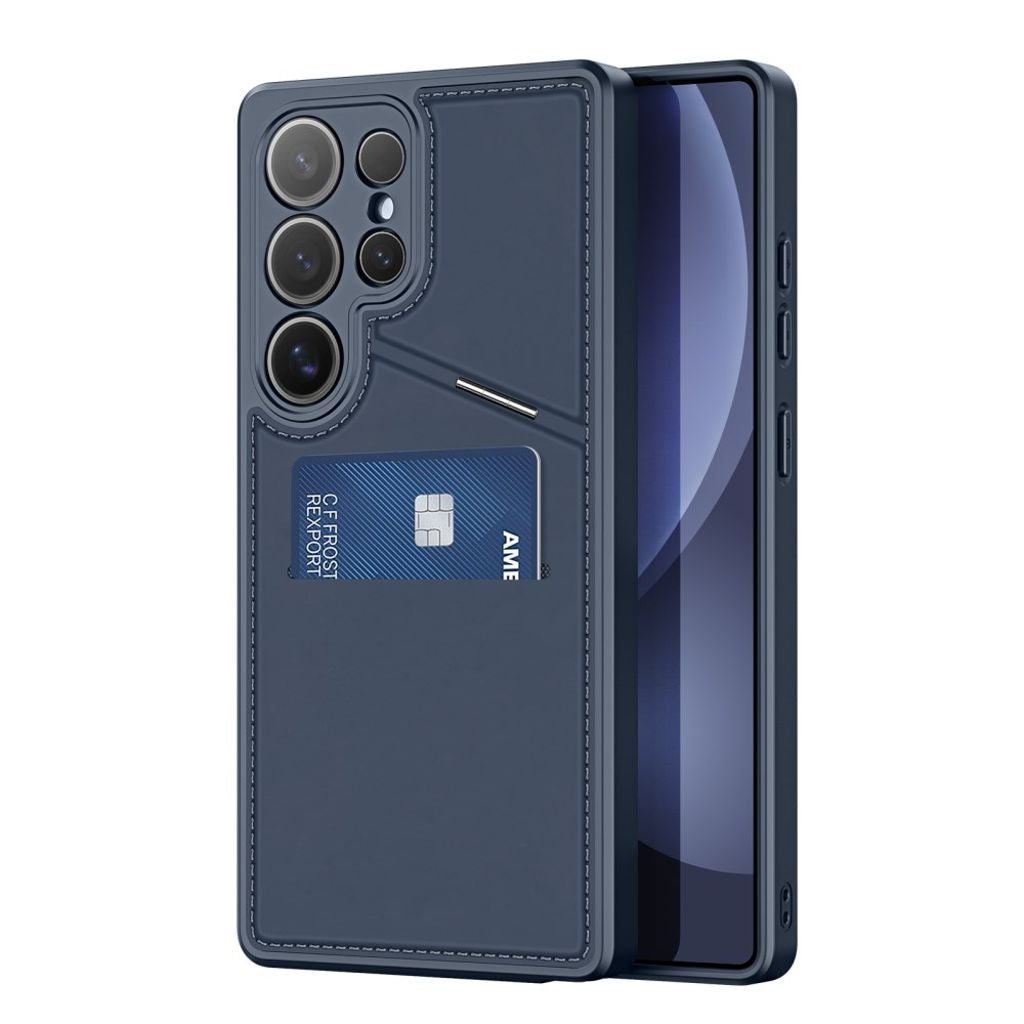DUX DUCIS Samsung Galaxy S25 Ultra Magnetic Wallet Case with Stand - Blue