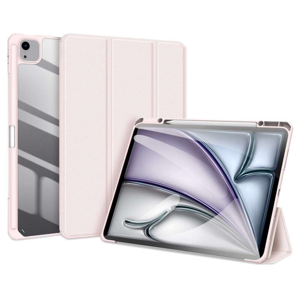 DUX DUCIS iPad Air 13" 2024 / Pro 12.9" 2018/2020/2021/2022 Tri-fold case - light pink