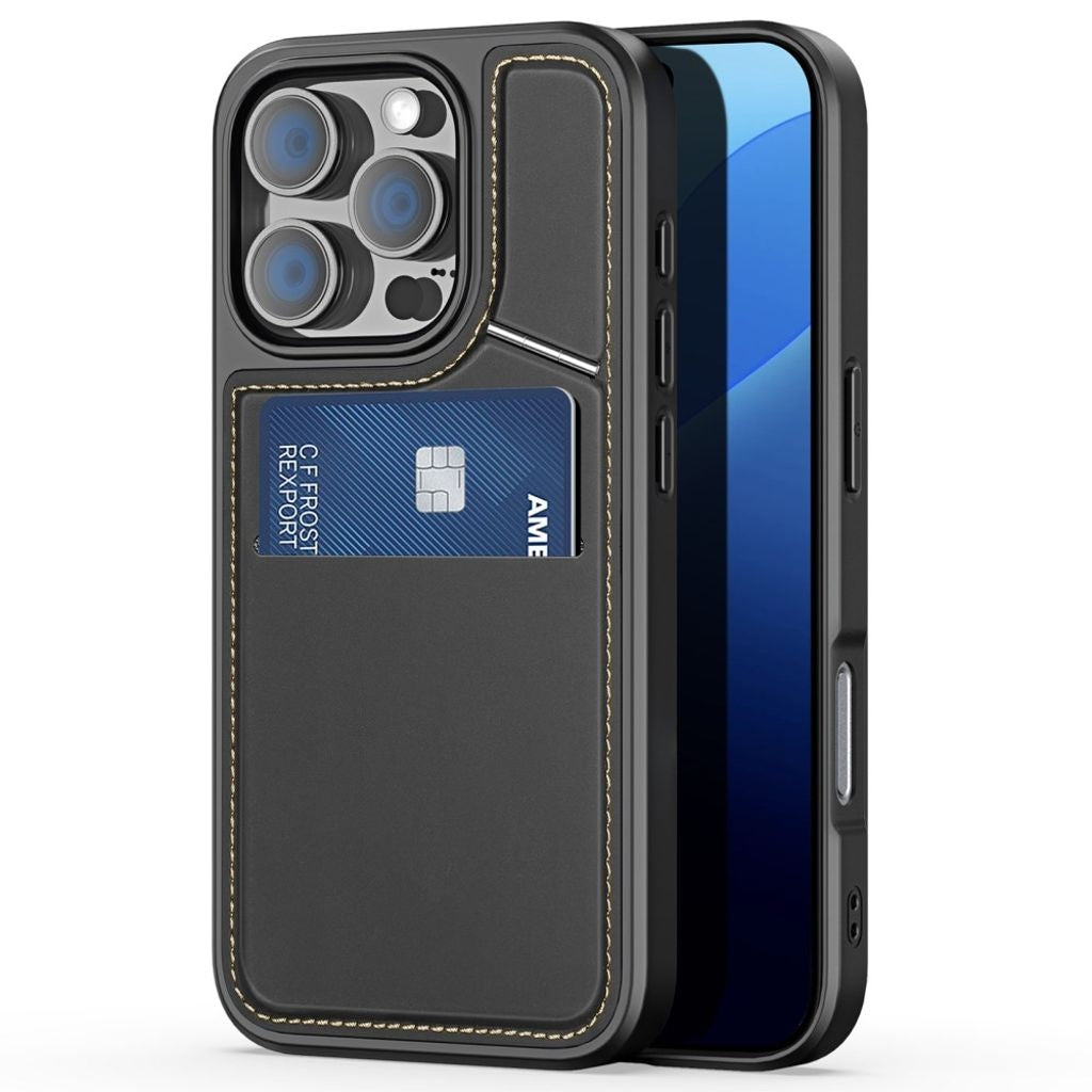 DUX DUCIS iPhone 16 Pro Cover with card slot - Black