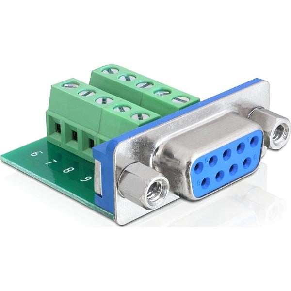DeLOCK D-sub terminal block adapter, DB9 female