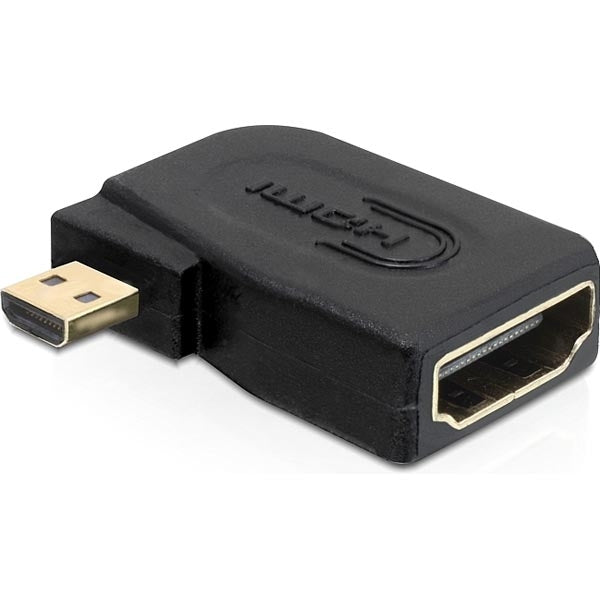 DeLOCK HDMI adapter, micro HDMI male to HD, black