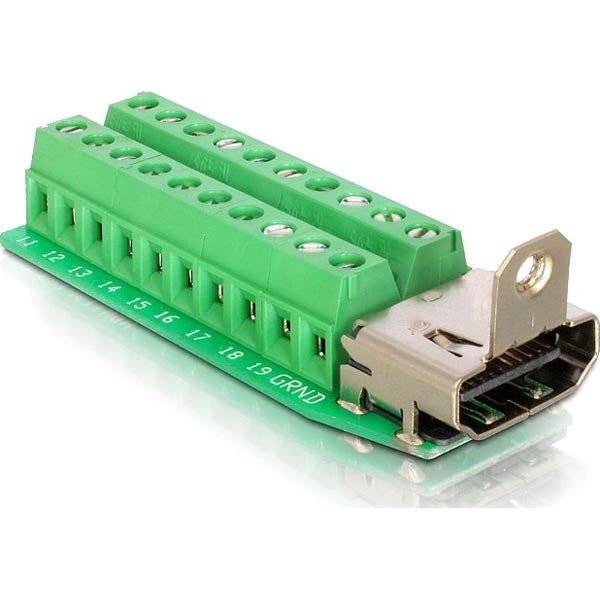 DeLOCK HDMI terminal block adapter, HDMI female