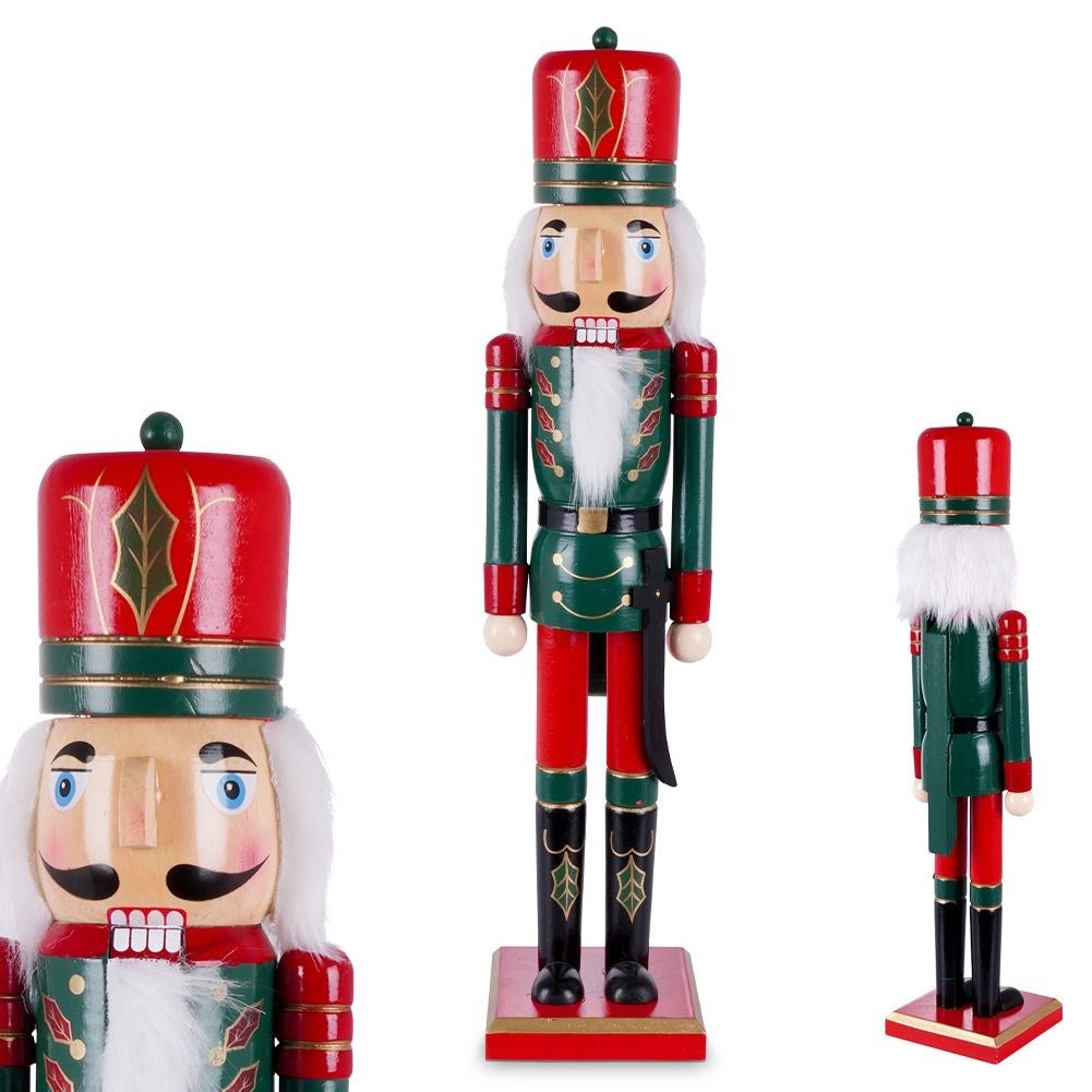 Decorative wooden nutcracker - 51 cm high Christmas decoration