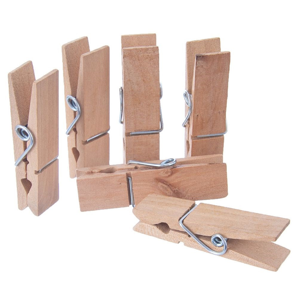 Decorative wooden pegs 7.2 cm 12 pcs.