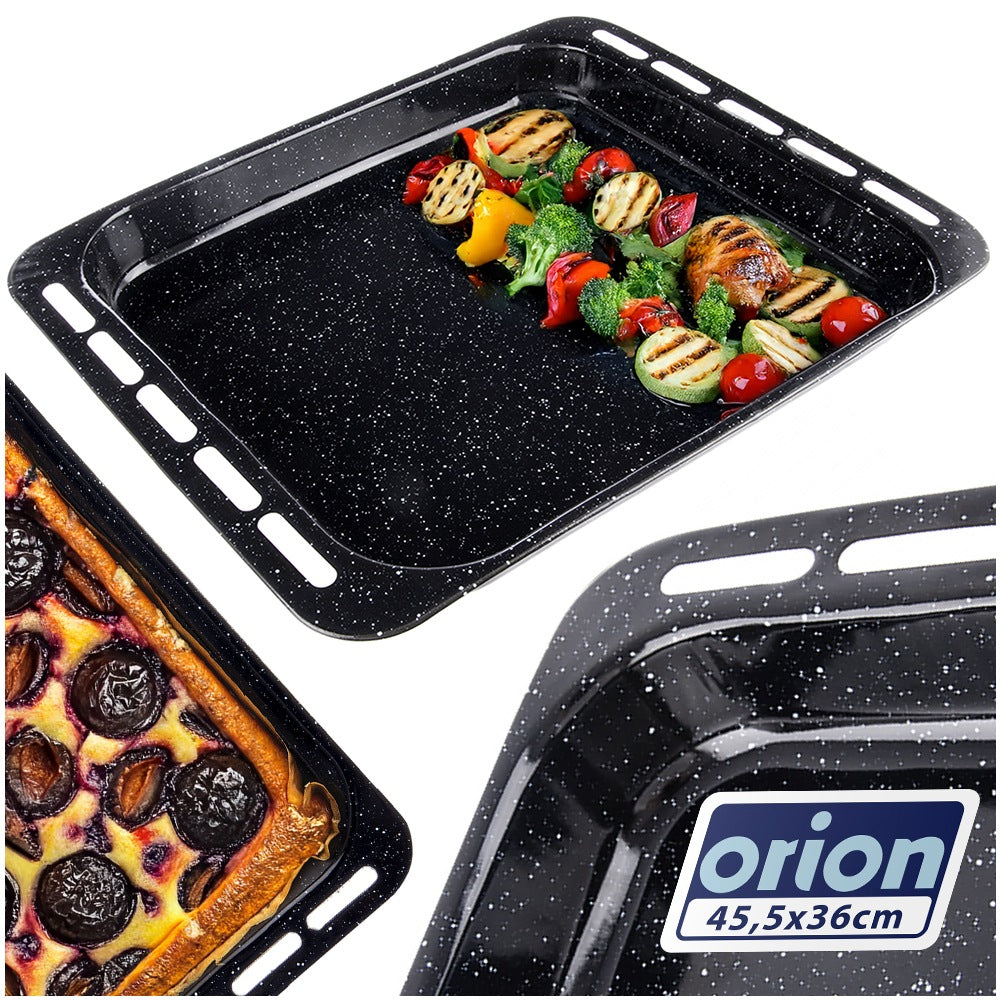 Deep Enamel Baking Tray 45.5x36x5 cm