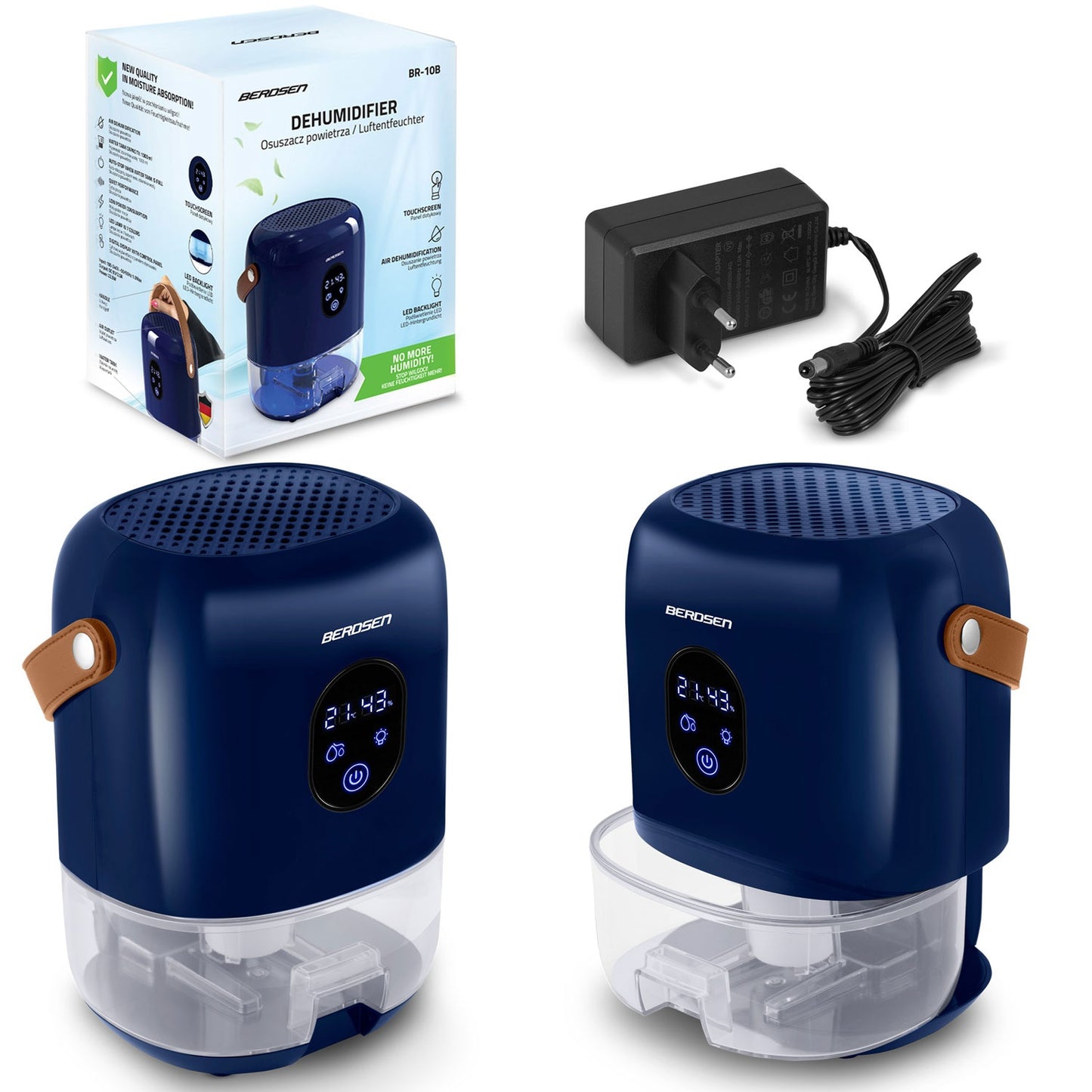 Dehumidifier - Moisture absorber Berdsen BR-10B Blue