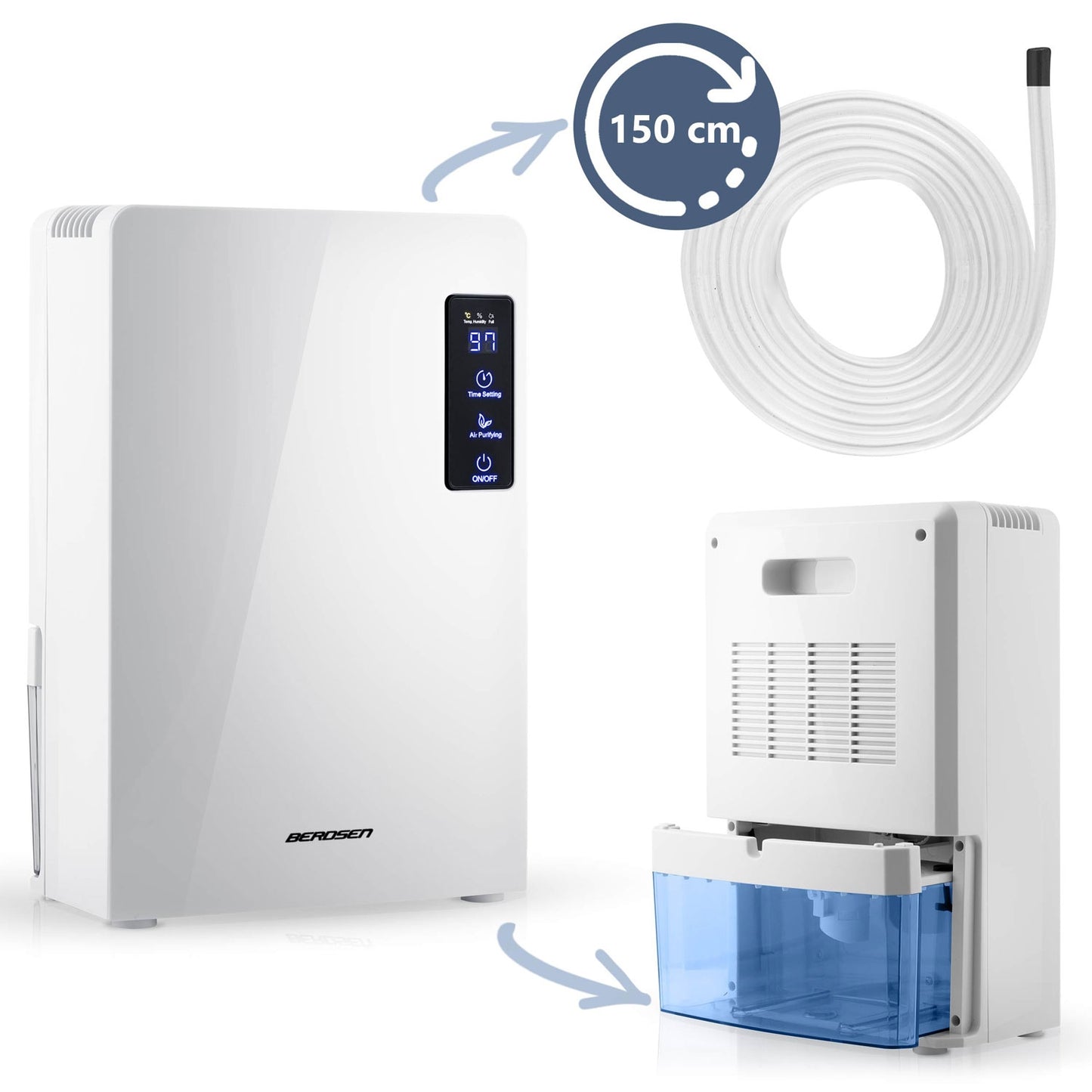 Dehumidifier - moisture absorber Berdsen BR-22A white