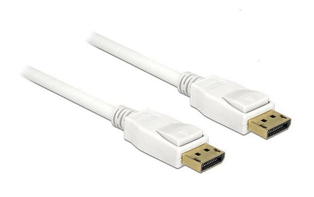 Delock DisplayPort 1.2 Cable 4K @ 60Hz, 2m - White