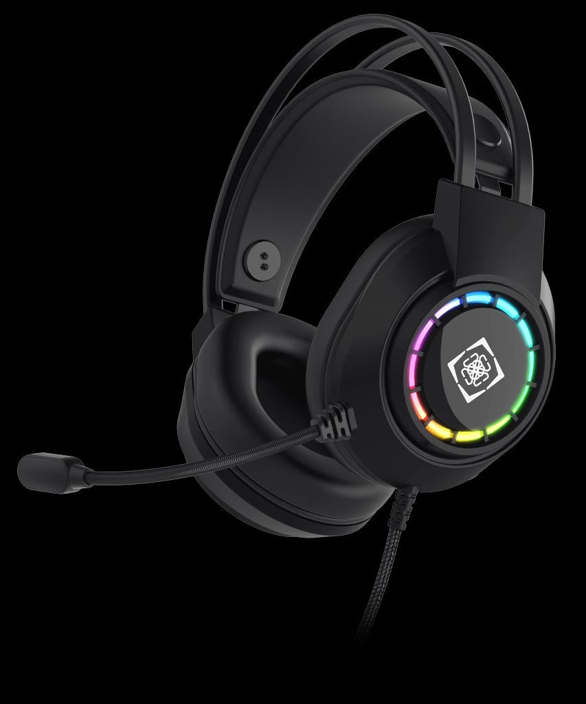 Deltaco Gaming DH220 stereo headset, USB, RGB - black
