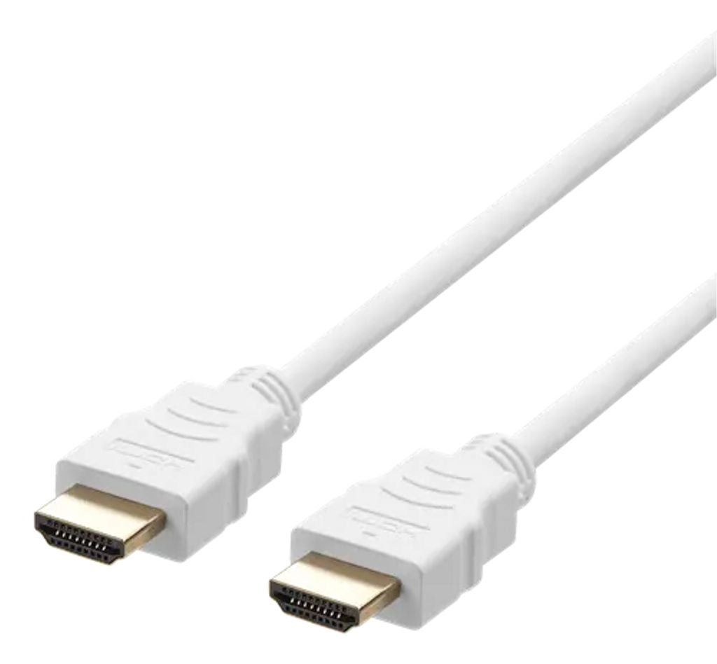 Deltaco Ultra High Speed HDMI to HDMI, 2m - White