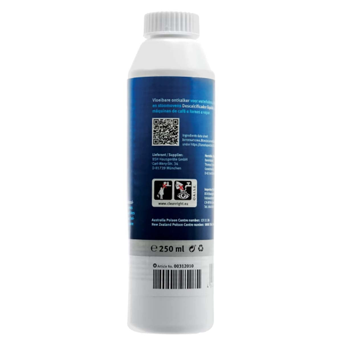 Descaler for coffee machines, kettles and steam ovens 250 ml