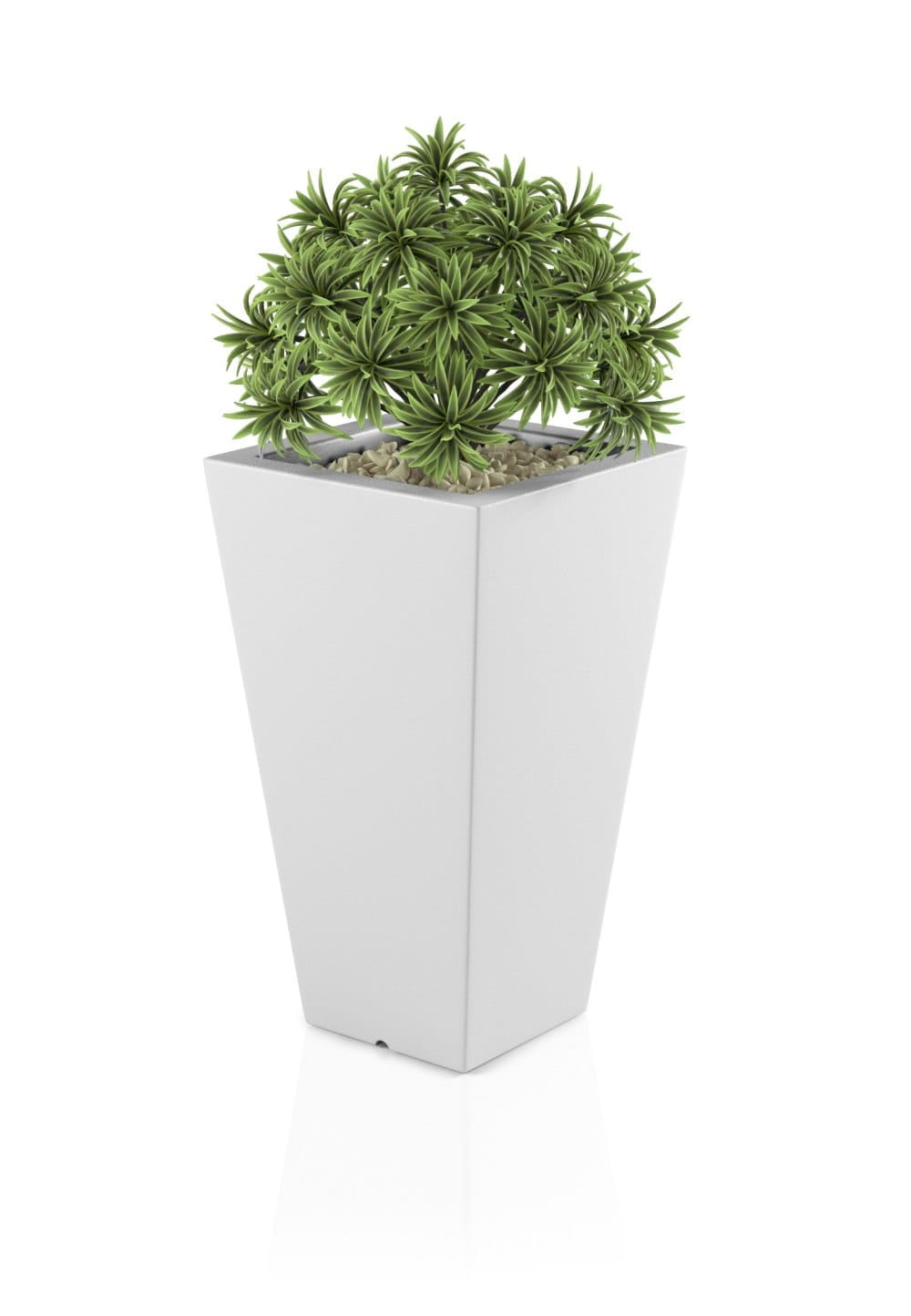 Designer pot SLIM LINE S White