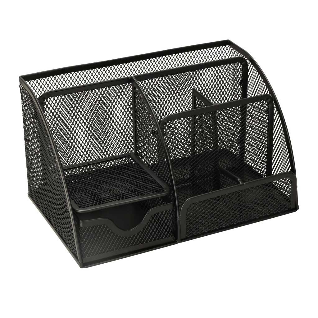 Desk organizer metal desk toolbox 7 compartments
