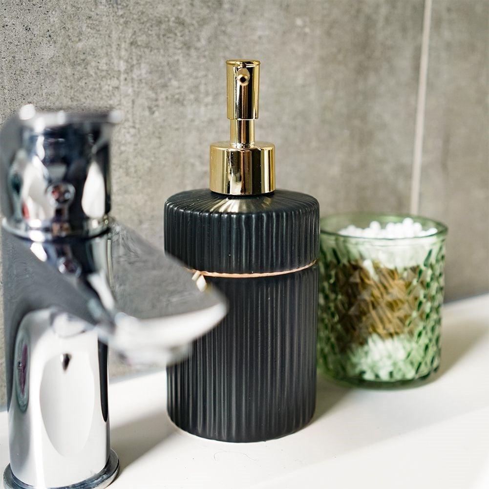 Detergent and soap dispenser for kitchen and bathroom, stylish design