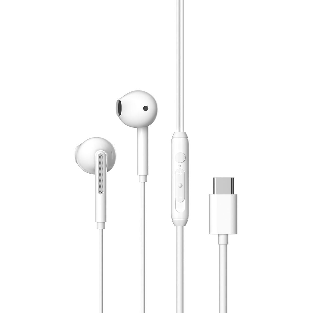 Devia Kintone A1 Headphones Wired USB-C - White