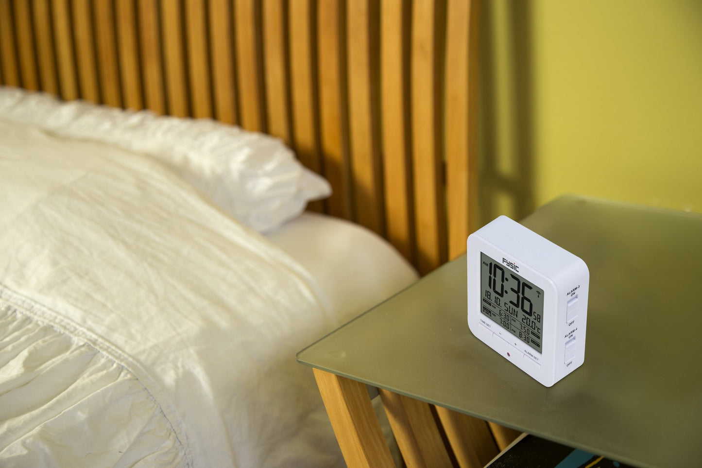 Digital Alarm Clock with Temperature Display, DCF Signal