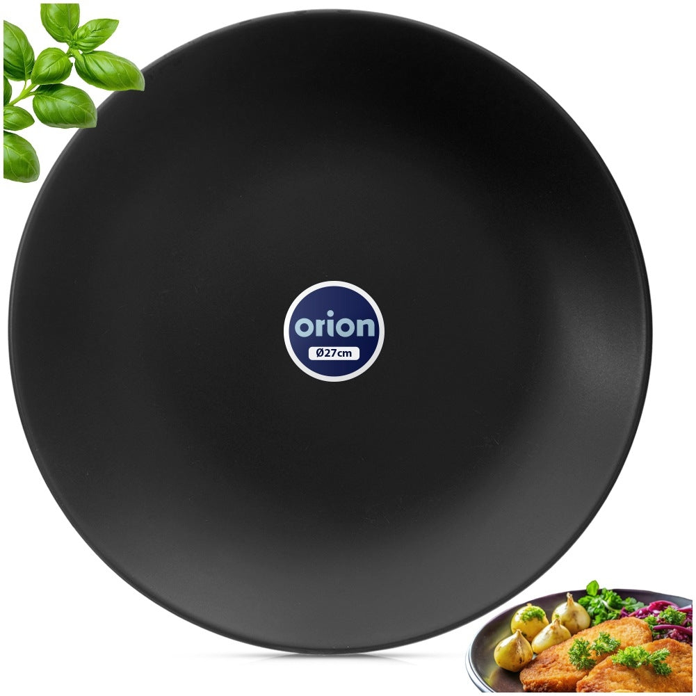 Dinner plate ceramic black 27 cm