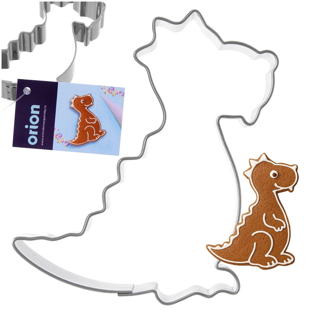 Dinosaur Cookie Cutter, Stainless Steel, 6.5 cm