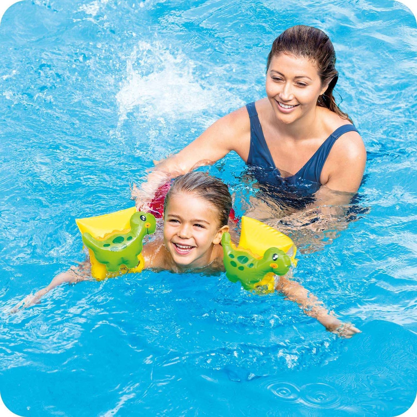 Dinosaur swimming armbands for children 23 x 20 cm INTEX 56664