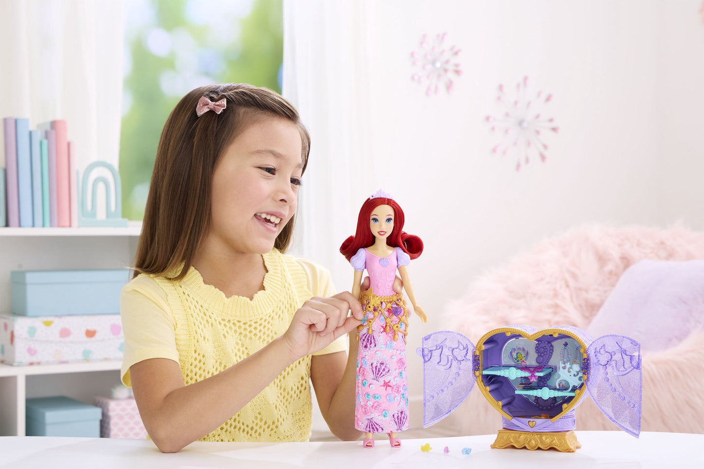 Disney Princess Ariel Heart Wand with Doll & Accessories